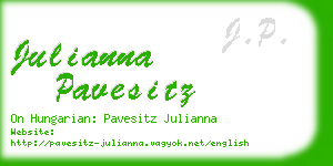 julianna pavesitz business card